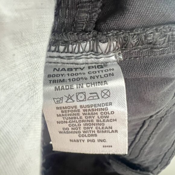 NASTY PIG Terrain Pants Mens 31 Gray Slim Fit *No suspenders included* - Picture 7 of 7